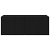 TV staliukas TV sieninė spintelė 78,5 x 31 x 29,5 cm Juoda Apdirbta mediena