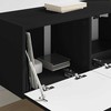 TV staliukas TV sieninė spintelė Juoda 78,5 x 31 x 29,5 cm Apdirbta mediena