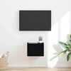 TV staliukas TV sieninė spintelė Juoda 39 x 31 x 29,5 cm Apdirbta mediena