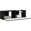 TV staliukas TV sieninė spintelė Juoda 98 x 31 x 29,5 cm Apdirbta mediena