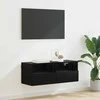TV staliukas TV sieninė spintelė Juodas ąžuolas 80 x 30 x 30 cm