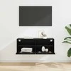 TV staliukas TV sieninė spintelė Juodas ąžuolas 80 x 30 x 30 cm