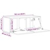 TV staliukas TV sieninė spintelė 78,5 x 31 x 29,5 cm Meistrų ąžuolas