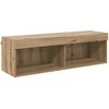 TV staliukas TV sieninė spintelė su LED Amatininkų ąžuolas 100 x 30 x 30 cm