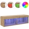 TV staliukas TV sieninė spintelė su LED Amatininkų ąžuolas 100 x 30 x 30 cm