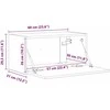 TV staliukas TV sieninė spintelė 60 x 31 x 29,5 cm Pilkas Sonoma