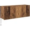 TV staliukas TV sieninė spintelė su LED Senovinis medis 100 x 35 x 41 cm