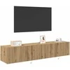 TV staliukas TV sieninė spintelė 2 pcs Amatininkų ąžuolas 80 x 35 x 31 cm