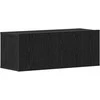 TV staliukas Televizoriaus spintelė 2 pcs Juodas ąžuolas 80 x 30 x 30 cm