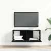 TV staliukas Televizoriaus spintelė 2 pcs Juodas ąžuolas 80 x 30 x 30 cm