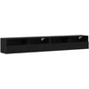 TV staliukas TV sieninė spintelė 2 pcs juoda ąžuolo 100 x 30 x 30 cm