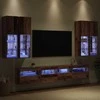 TV staliukas TV sieninės spintos komplektas su LED apšvietimu su LED 7 pcs