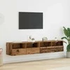 TV staliukas TV sieniniai spintelės 2 pcs Senovinis medis 80 x 30 x 30 cm