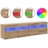 TV staliukas TV sieniniai spintelės 2 pcs Amatininkų ąžuolas 80 x 30 x 40 cm