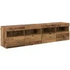 TV staliukas TV sieniniai spintelės 2 pcs Senovinis medis 80 x 30 x 40 cm