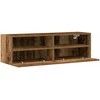 TV staliukas TV sieninė spintelė 2 pcs Senovinis medis 100 x 30 x 30 cm