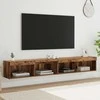 TV staliukas TV spintelių komplektas 2 pcs Senas medis 100 x 30 x 30 cm