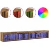 TV staliukas TV spintelių komplektas 2 pcs Senas medis 100 x 30 x 30 cm