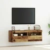 TV staliukas TV sieninė spintelė su LED 2 pcs Sena mediena 60 x 30 x 40 cm
