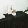 TV staliukas Televizoriaus sieninis modulis 5 pcs juoda ąžuolo