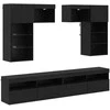 TV staliukas TV sieniniai vienetai 6 pcs 100 x 30 x 40 cm Amatininkų ąžuolas