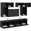 TV staliukas TV sieniniai vienetai 6 pcs 100 x 30 x 40 cm Amatininkų ąžuolas