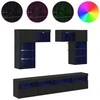 TV staliukas TV sieniniai vienetai 6 pcs 100 x 30 x 40 cm Amatininkų ąžuolas