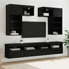 TV staliukas TV sieniniai vienetai 6 pcs 100 x 30 x 40 cm Amatininkų ąžuolas