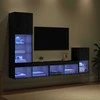 TV staliukas TV sieniniai vienetai Juodas ąžuolas Apdirbta mediena
