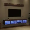 TV staliukas TV sieninio kabineto komplektas su LED 5 pcs Amatininkų ąžuolas