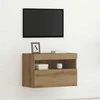 TV staliukas TV sieninė spintelė su LED artisano ąžuolo 60 x 30 x 40 cm