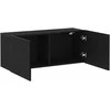TV staliukas TV spintelių komplektas 100 x 30 x 41 cm Juodas ąžuolas