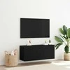 TV staliukas TV spintelių komplektas Juodas ąžuolas 100 x 30 x 41 cm