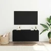 TV staliukas TV spintelių komplektas Juodas ąžuolas 100 x 30 x 41 cm