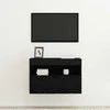 TV staliukas TV sieninė spintelė su LED juoda ąžuolo 60 x 30 x 40 cm