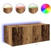 TV staliukas TV sieninė spintelė su LED Senas medis 80 x 35 x 31 cm