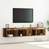 TV staliukas TV spintelių komplektas 2 pcs Sena mediena 80 x 30 x 30 cm