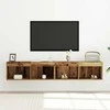 TV staliukas TV spintelių komplektas 2 pcs Sena mediena 80 x 30 x 30 cm