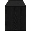 TV staliukas TV spintelė su LED su stalčių Juodas Ąžuolas 140 x 34 x 40 cm