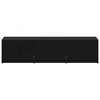 TV staliukas TV spintelė su LED su stalčių Juodas Ąžuolas 165 x 34 x 40 cm