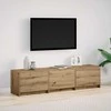 TV staliukas TV spintelė su LED su stalčių Meistrų ąžuolas 165 x 34 x 40 cm