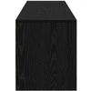 TV staliukas TV spintelė su LED su stalčių Juodas Ąžuolas 165 x 34 x 40 cm