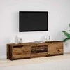 TV staliukas TV spintelė su LED su stalčių Senas medis 165 x 34 x 40 cm