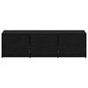 TV staliukas TV spintelė su LED su stalčių Juodas Ąžuolas 140 x 34 x 40 cm