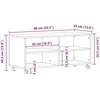 TV staliukas Televizoriaus spintelė 90 x 35 x 40.5 cm Ruda Apdirbta mediena