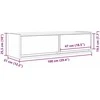 TV staliukas Televizoriaus spintelė 100 x 31 x 25,5 cm Balta