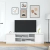 TV staliukas TV spintelė, balta, 188,5x41x50cm, inžinerinė mediena