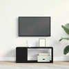 TV staliukas TV spintelių komplektas Juodas ąžuolas 80 x 24 x 32 cm