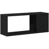 TV staliukas TV spintelių komplektas Juodas ąžuolas 80 x 24 x 32 cm