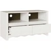 TV staliukas Televizoriaus spintelė su stalčių Drammen Balta 99 x 43 x 55 cm